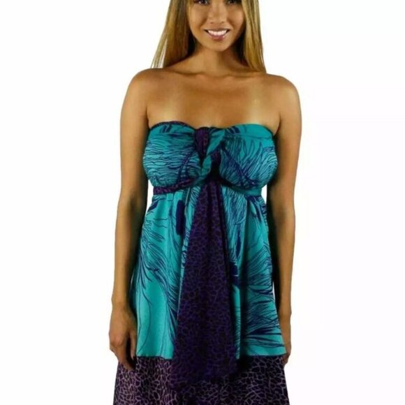 100 Ways to Wear Amazing Convertible Wrap Magic Dress Skirts Double Layer - Picture 8 of 13